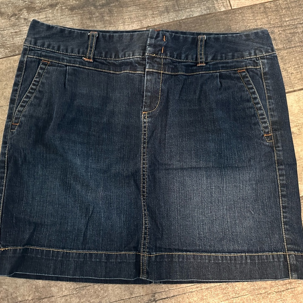 10 Tommy Hilfiger Blue Denim Jean Country concert Skirt